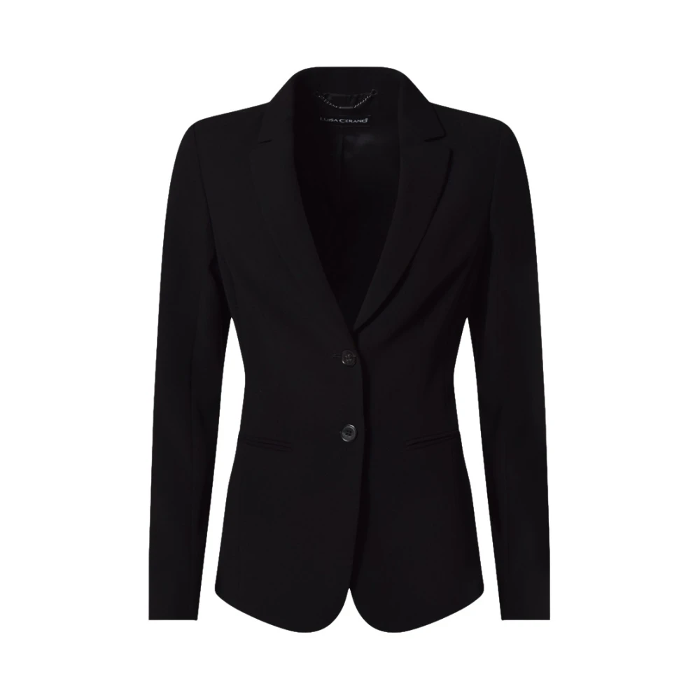 LUISA CERANO 408201 1694 Blazer Hoge kwaliteit en veelzijdig Black Dames