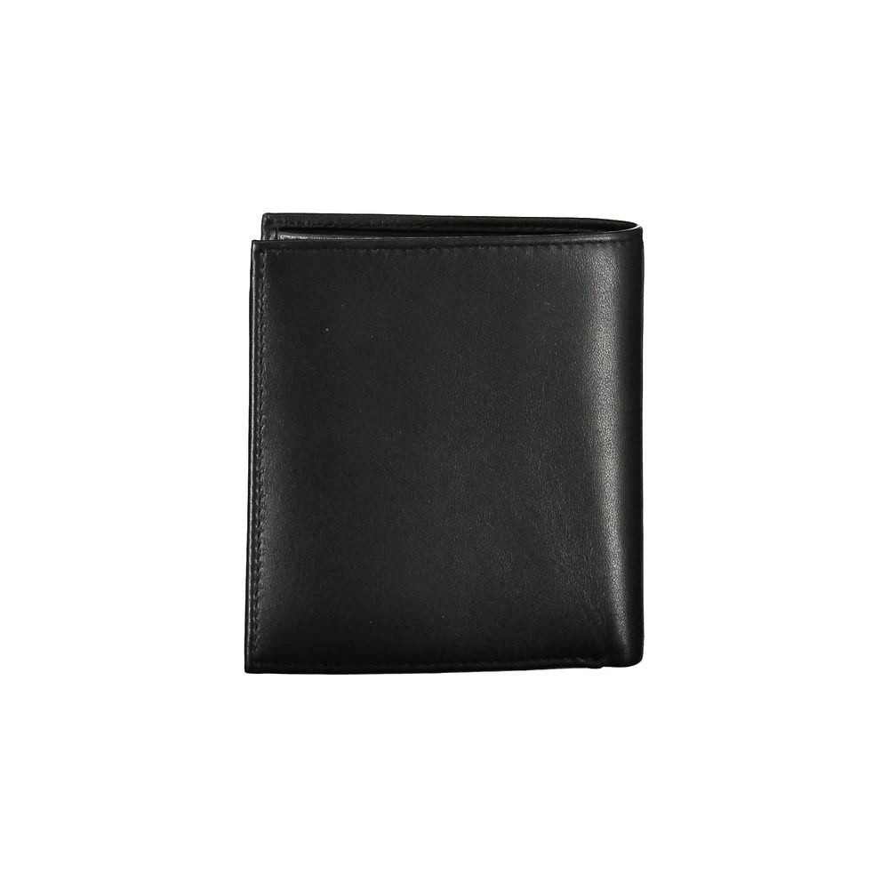 Guess Elegante Zwarte Leren Portemonnee Black Heren