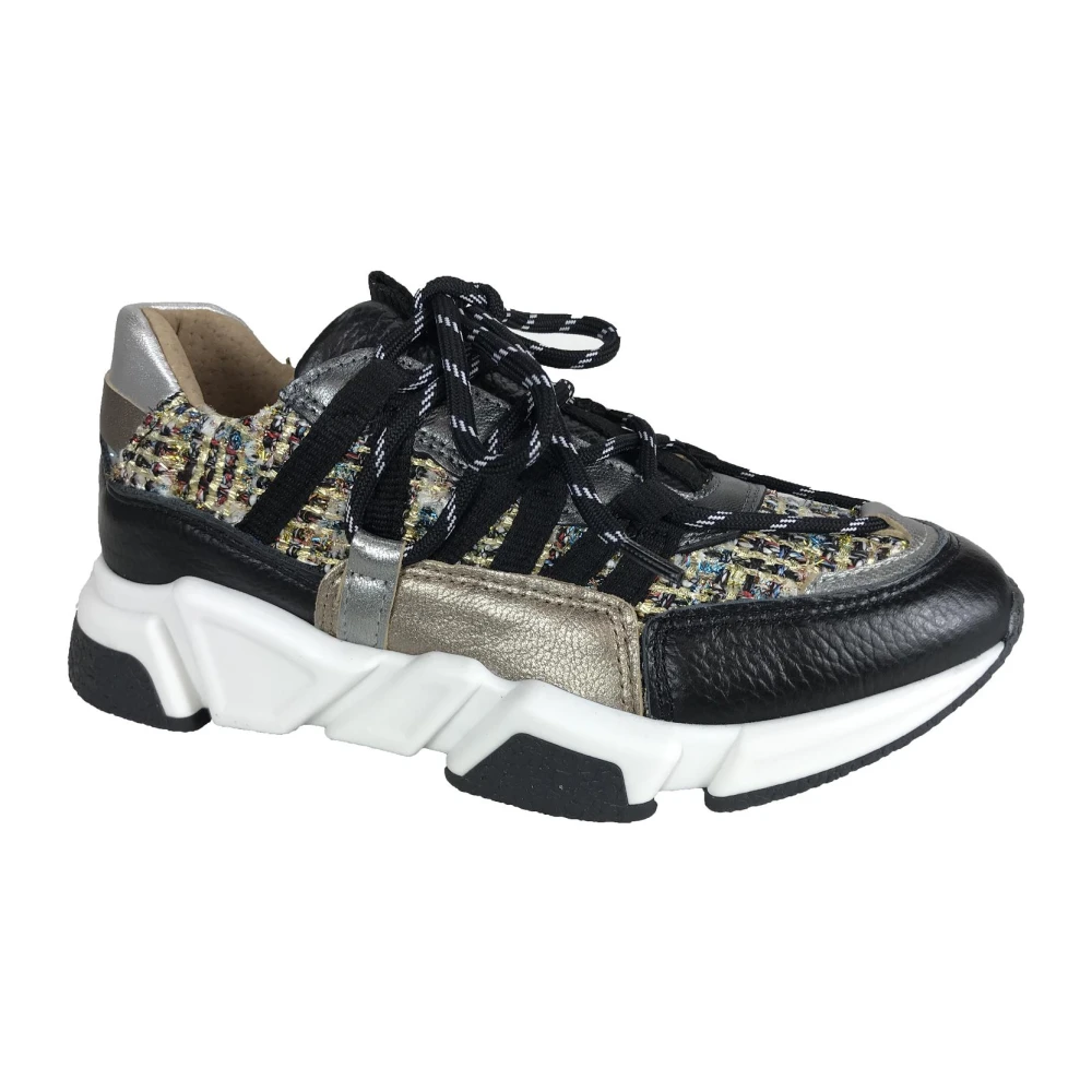 Dwrs Tweed Sneakers Dames Schoenen Veelkleurig Multicolor