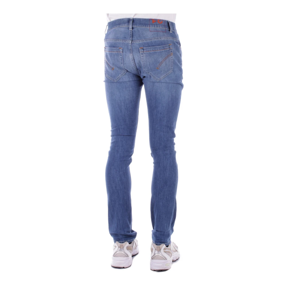 Dondup Denim Jeans met Logo Achterzak Blue Heren