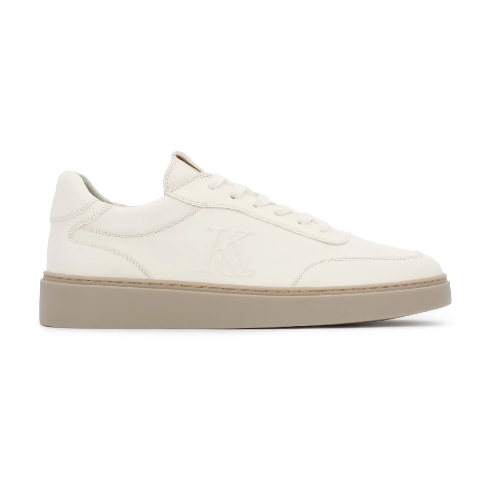 Kazar Studio Sneakers van natuurlijk leer in off- tint Heren Schoenen Wit
