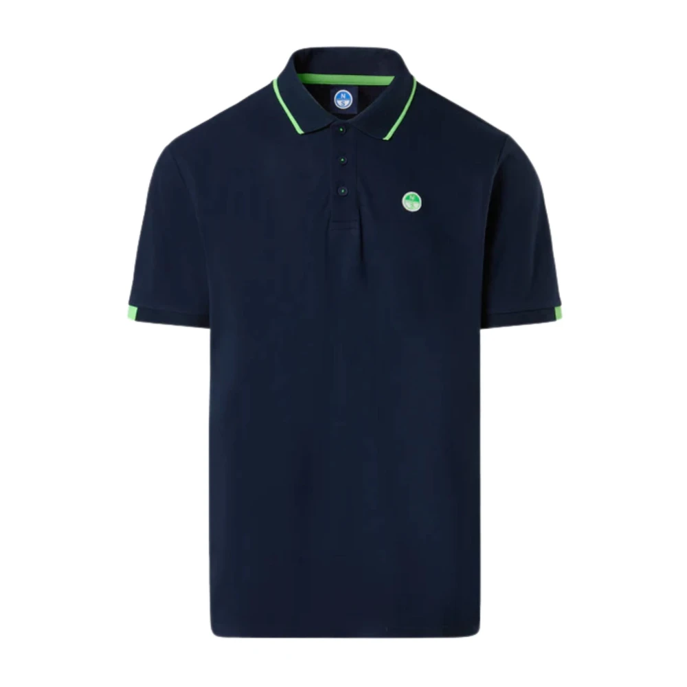 North Sails Men's Blue Striped Cotton Polo Shirt, Polo Shirts, S, Tops