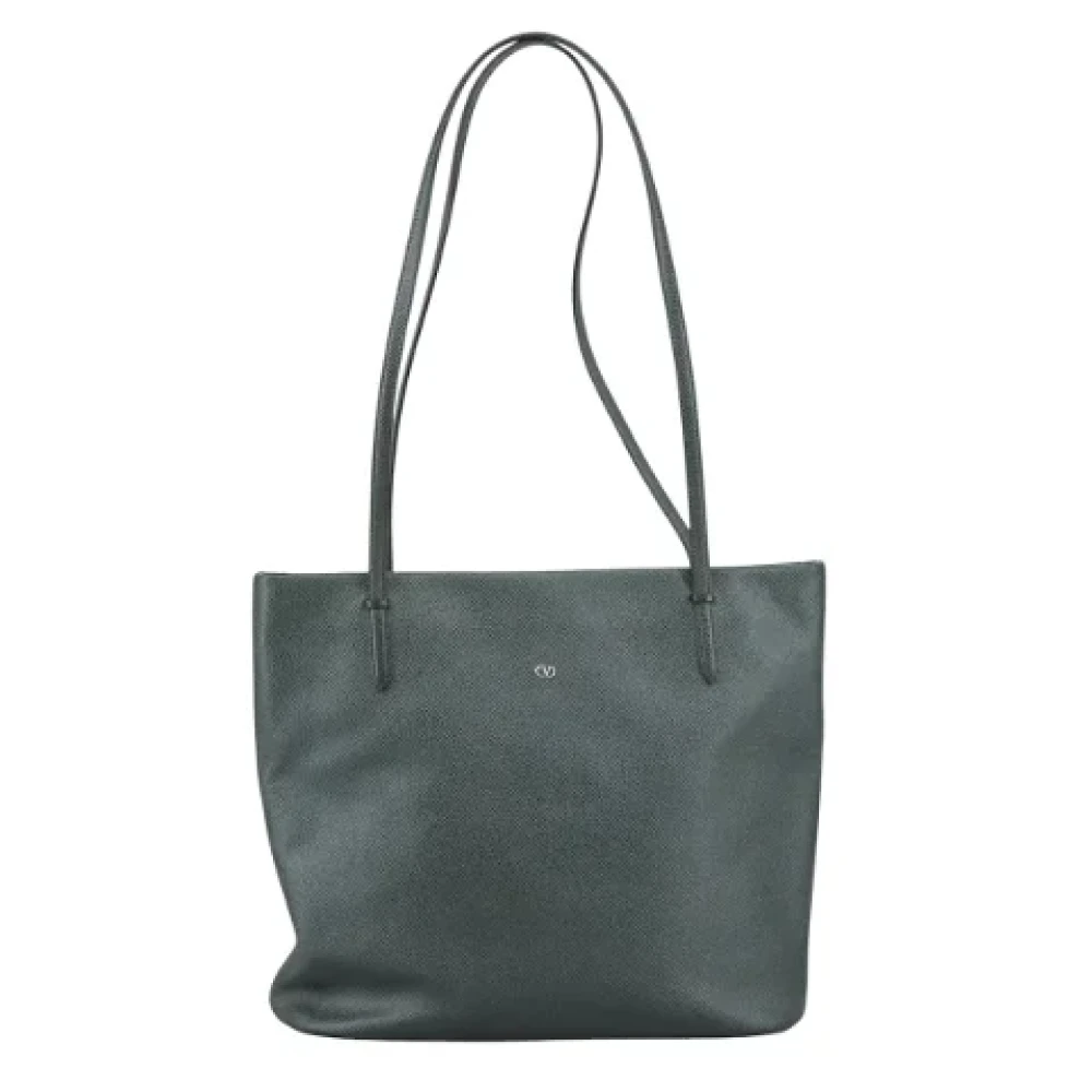Valentino Vintage Pre-owned Leather totes Gray Dames