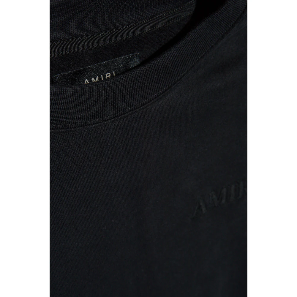 Amiri Hoodie met logo Black Heren