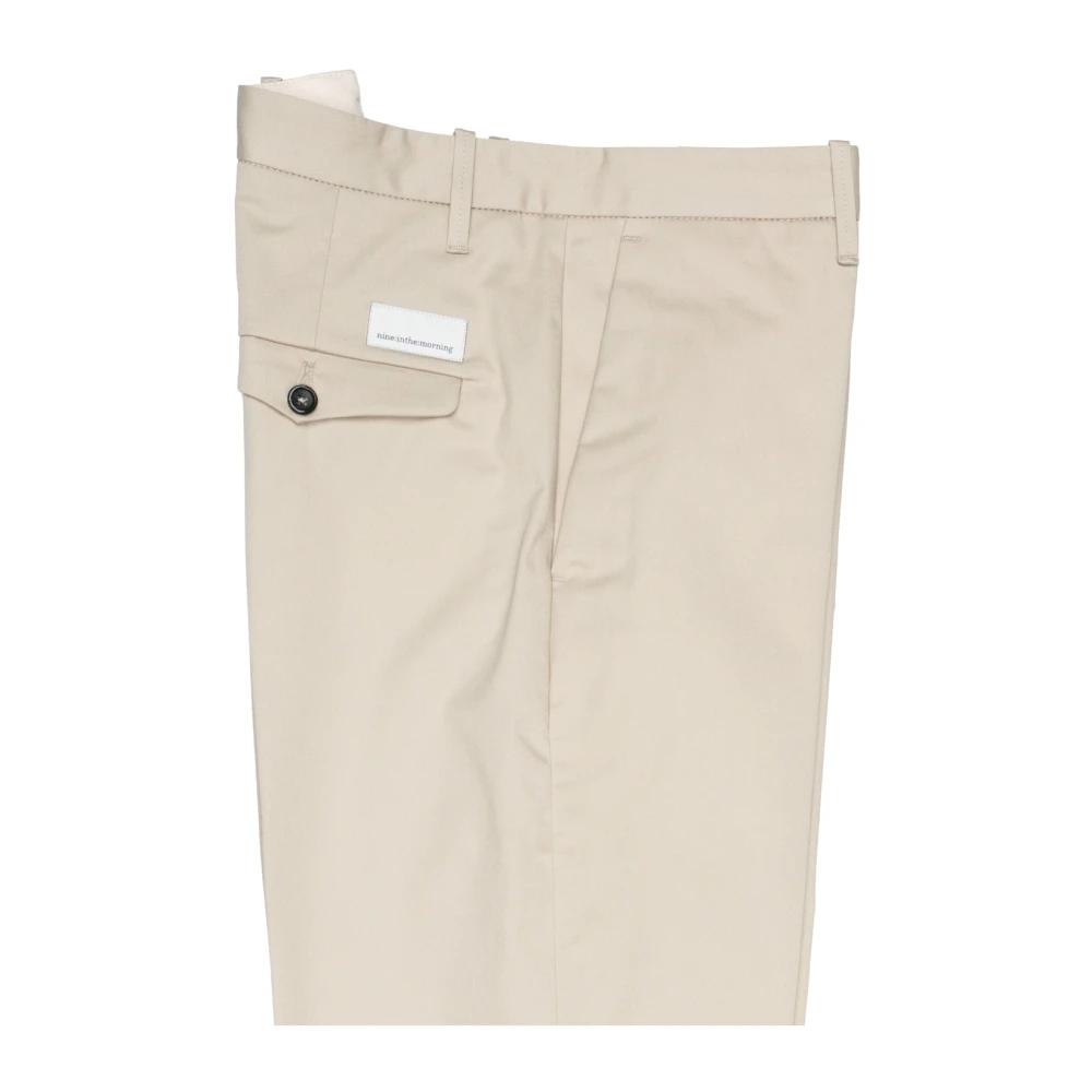 Nine In The Morning Relaxed fit katoenen chino broek Beige Heren