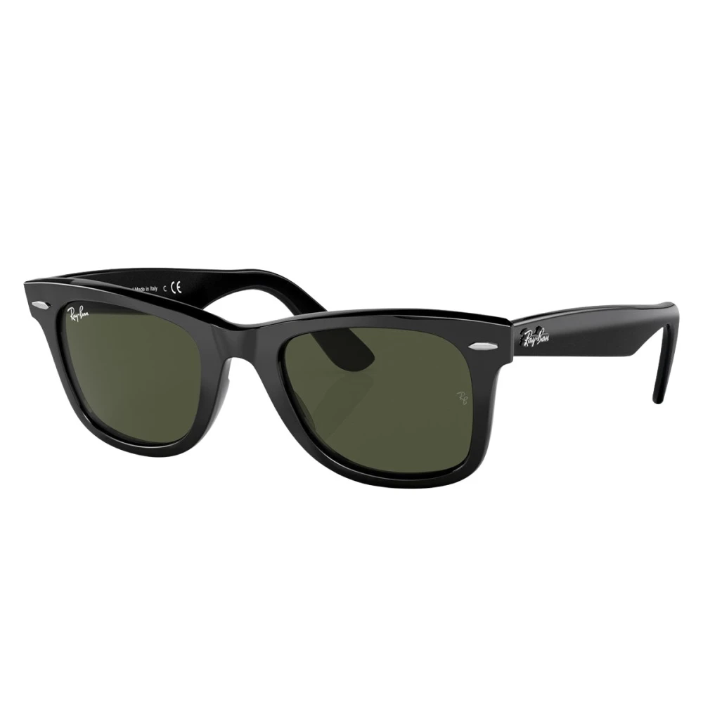 Ray - Ban Unisex Black/Green Rb2140 Wayfarer 135831 Sunglasses Acetate Squared Normal - Image 7