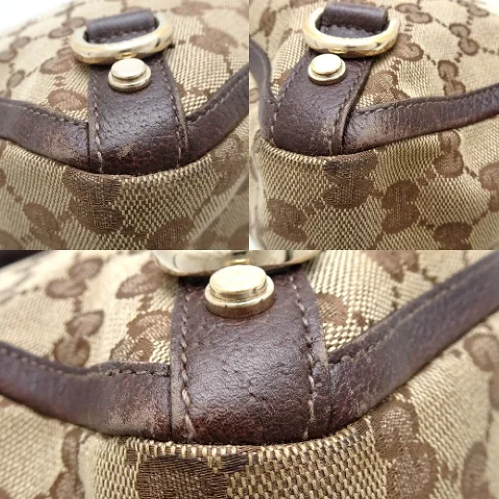 Gucci Vintage Pre-owned Canvas totes Beige Dames