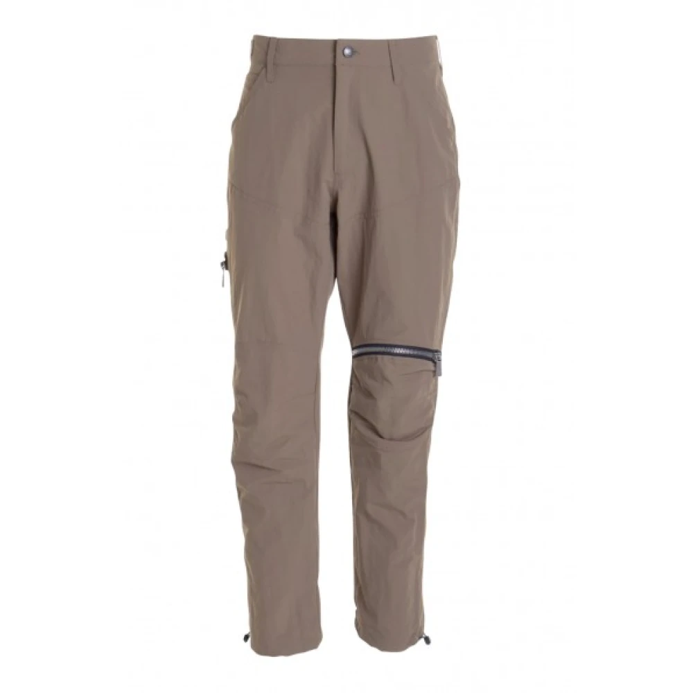 Just Cavalli Cargo Broek Rits Knoop Metalen Details Brown Heren