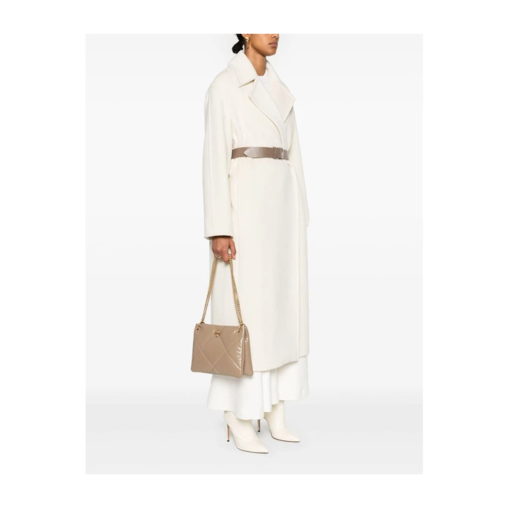 TORY BURCH Diamantquilted Nappa Leren Schoudertas Pink Dames