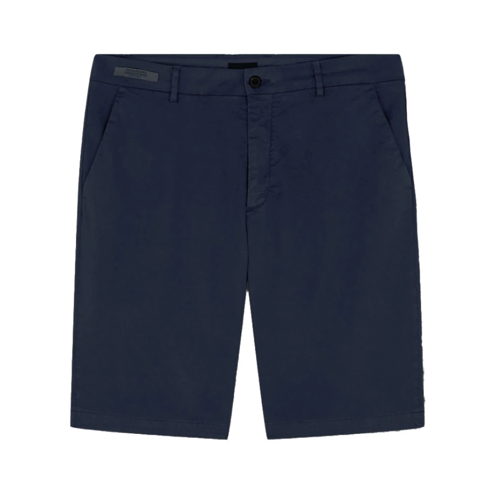PAUL & SHARK Katoenen Stretch Shorts Model 24414023 Blue Heren