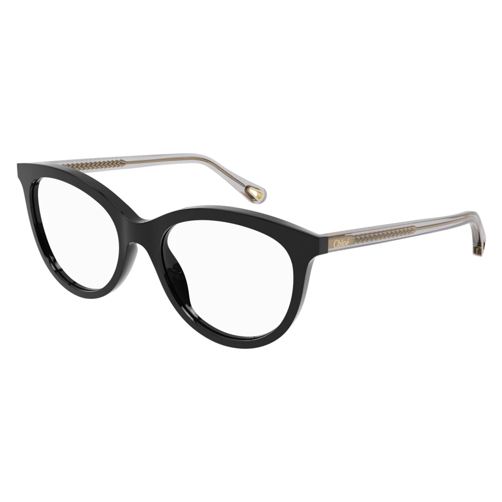 Chloé Unisex Black Glasses, 52 Mm, Cat-Eye Eyeglasses