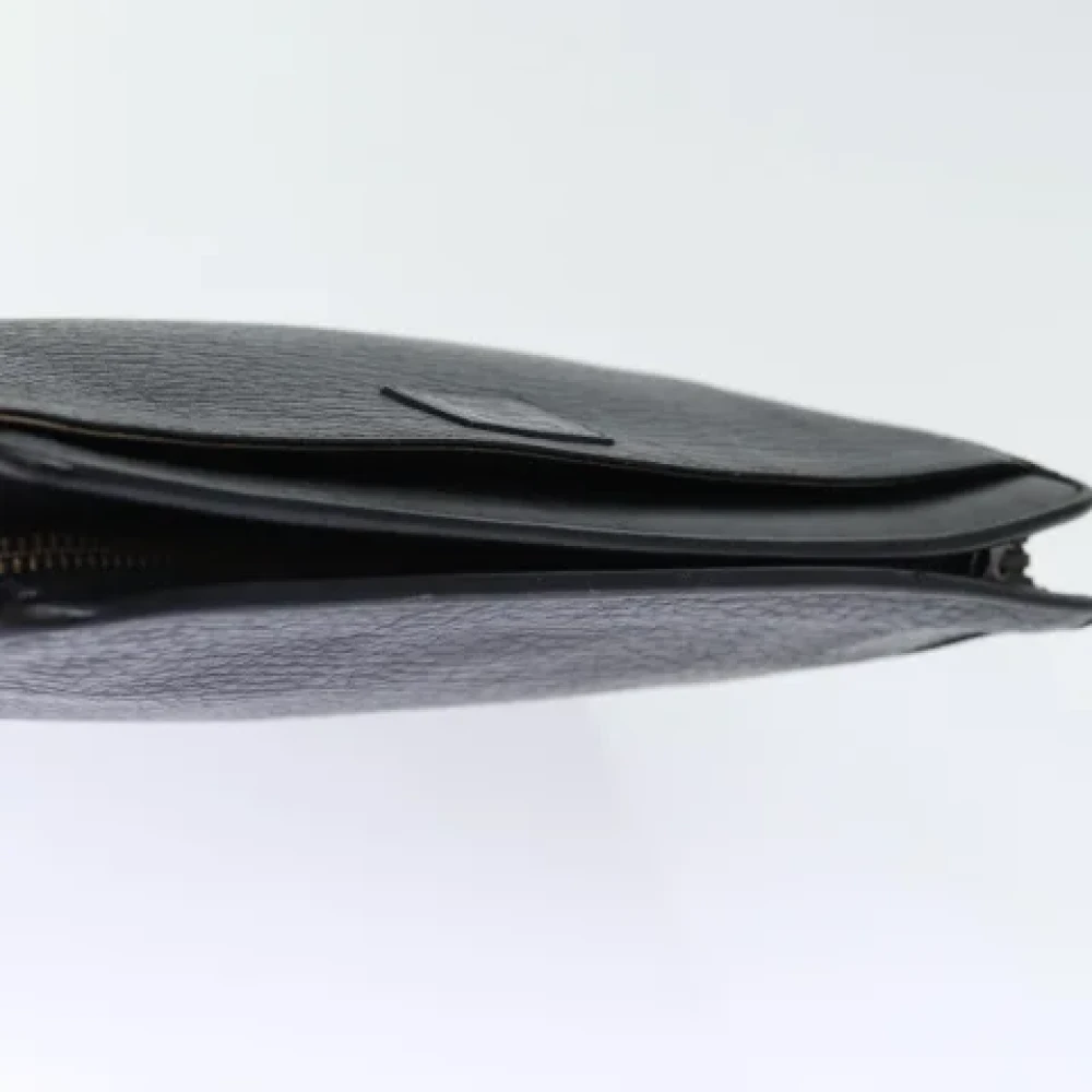 Burberry Vintage Pre-owned Leather clutches Black Dames