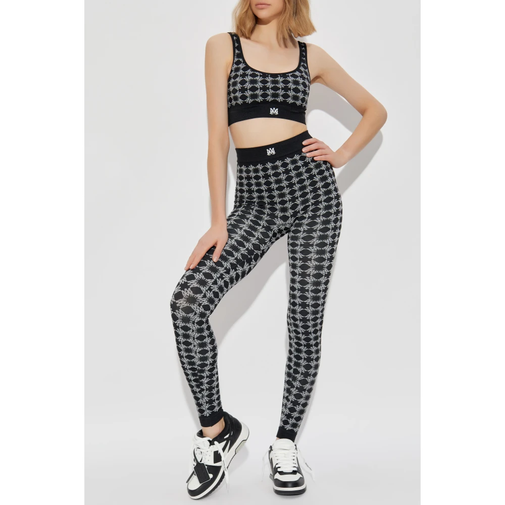 Amiri Sportbeha met Monogram Black Dames
