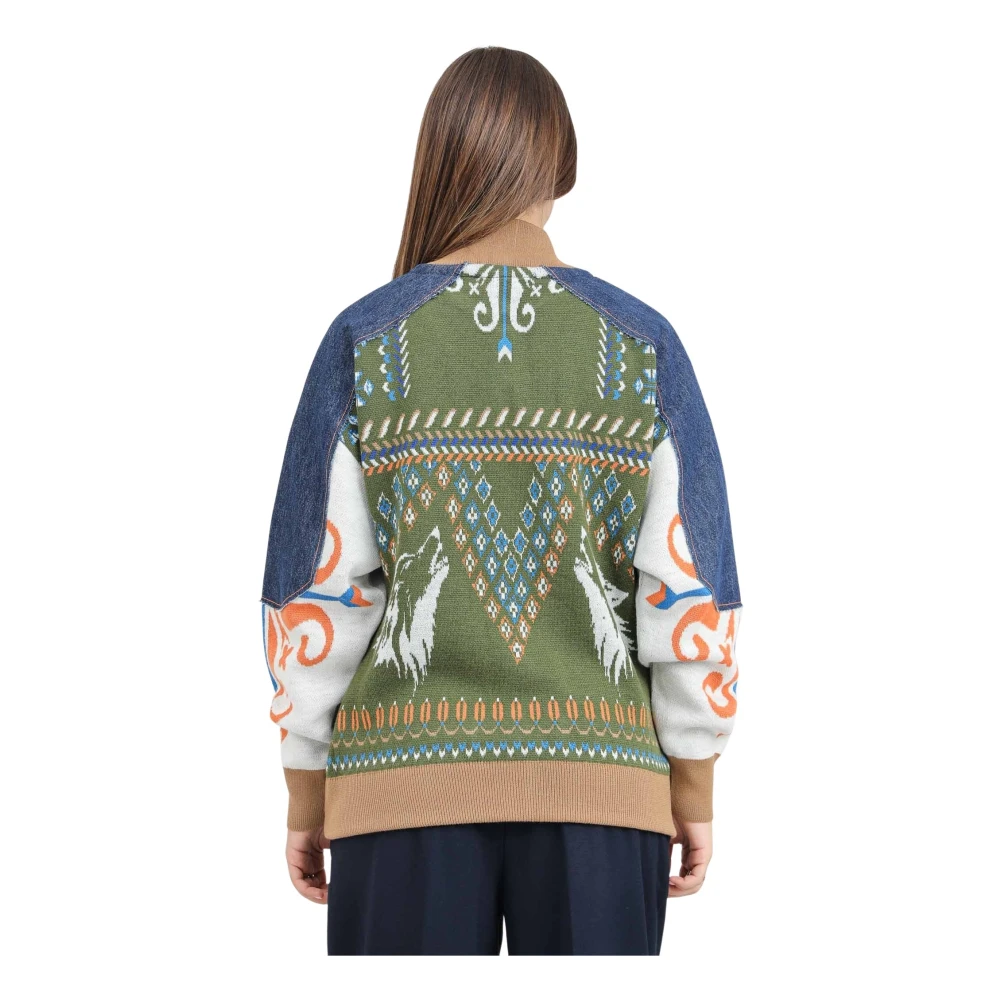 Akep Multicolor Jacquard Bomberjack Multicolor Dames
