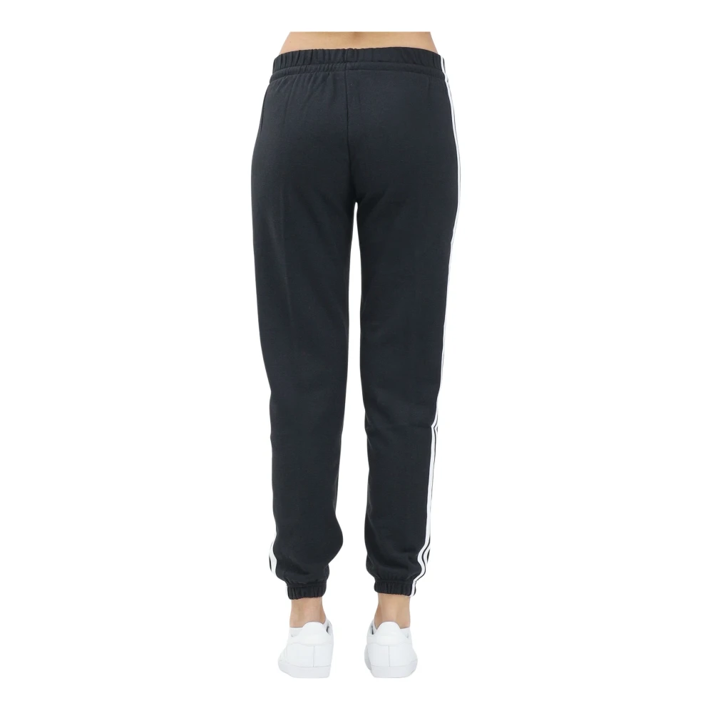 Adidas Zwarte Sportieve Essentials 3-Stripes Broek Black Dames
