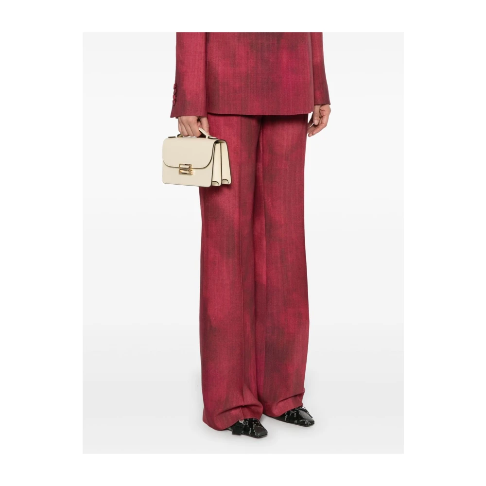 Victoria Beckham Beige Foldover Top Schoudertas Beige Dames