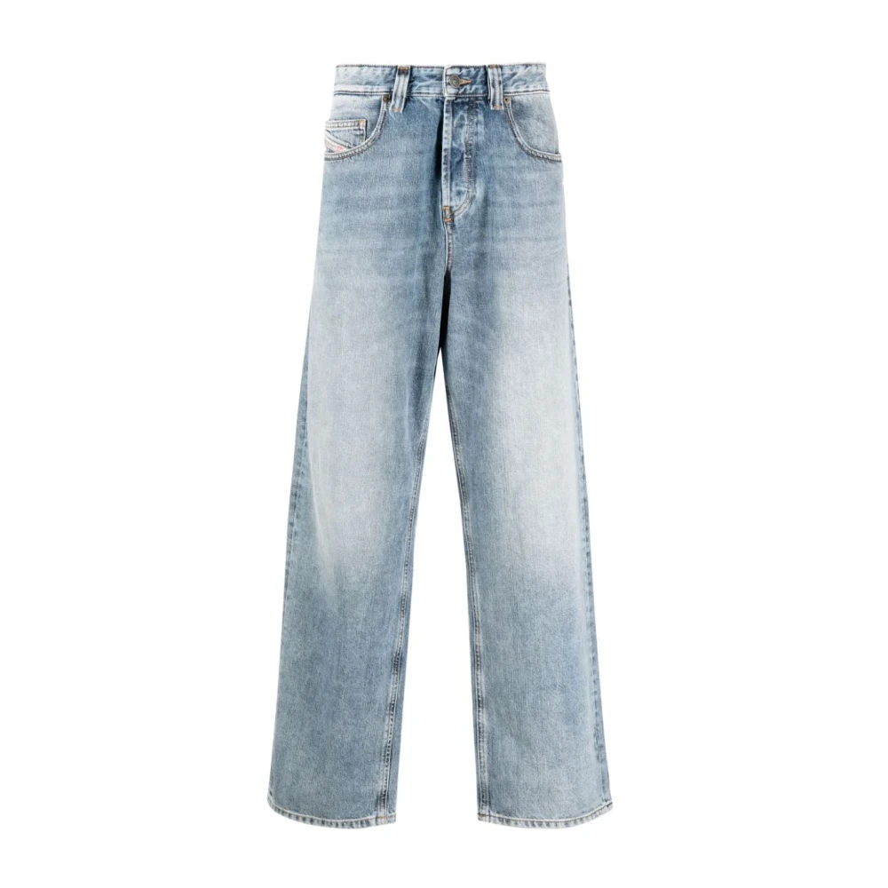 Diesel Straight Jeans 2001 D-Macro Blue Heren
