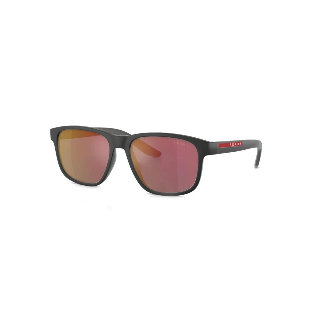 Prada Linea Rossa Man Sunglass PS 06YS - Frame color: Grey Rubber, Lens color: Dark Grey Mirror Red - Image 3