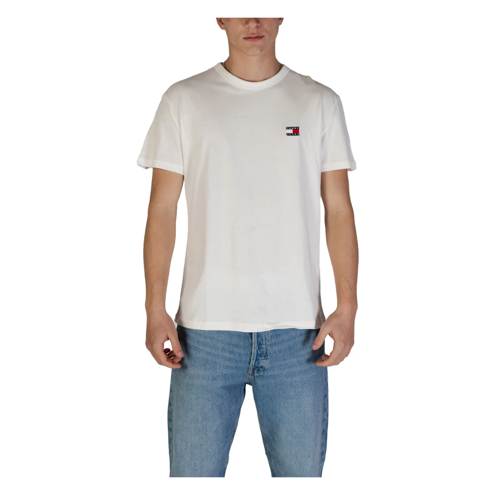 Tommy Jeans Klassiek Wit Katoenen T-shirt White Heren