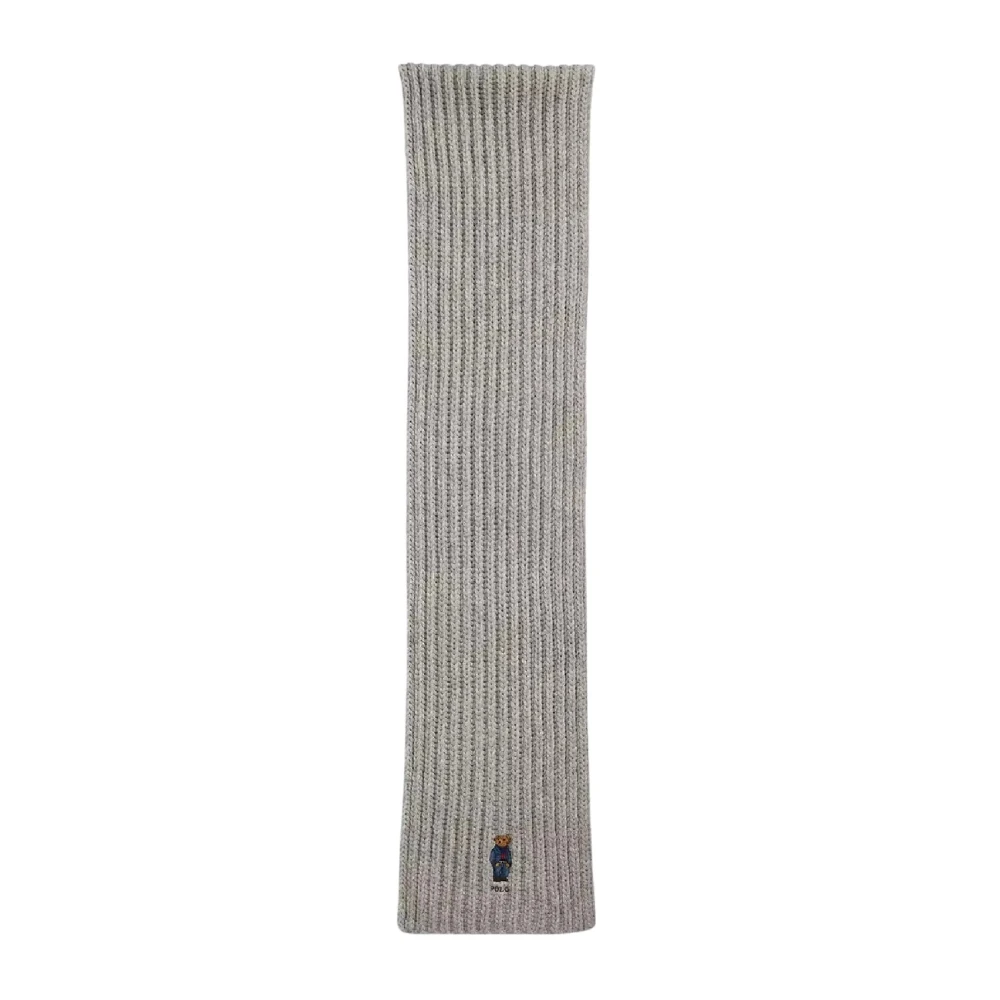 Ralph Lauren Grijze sjaal met beer Gray Dames