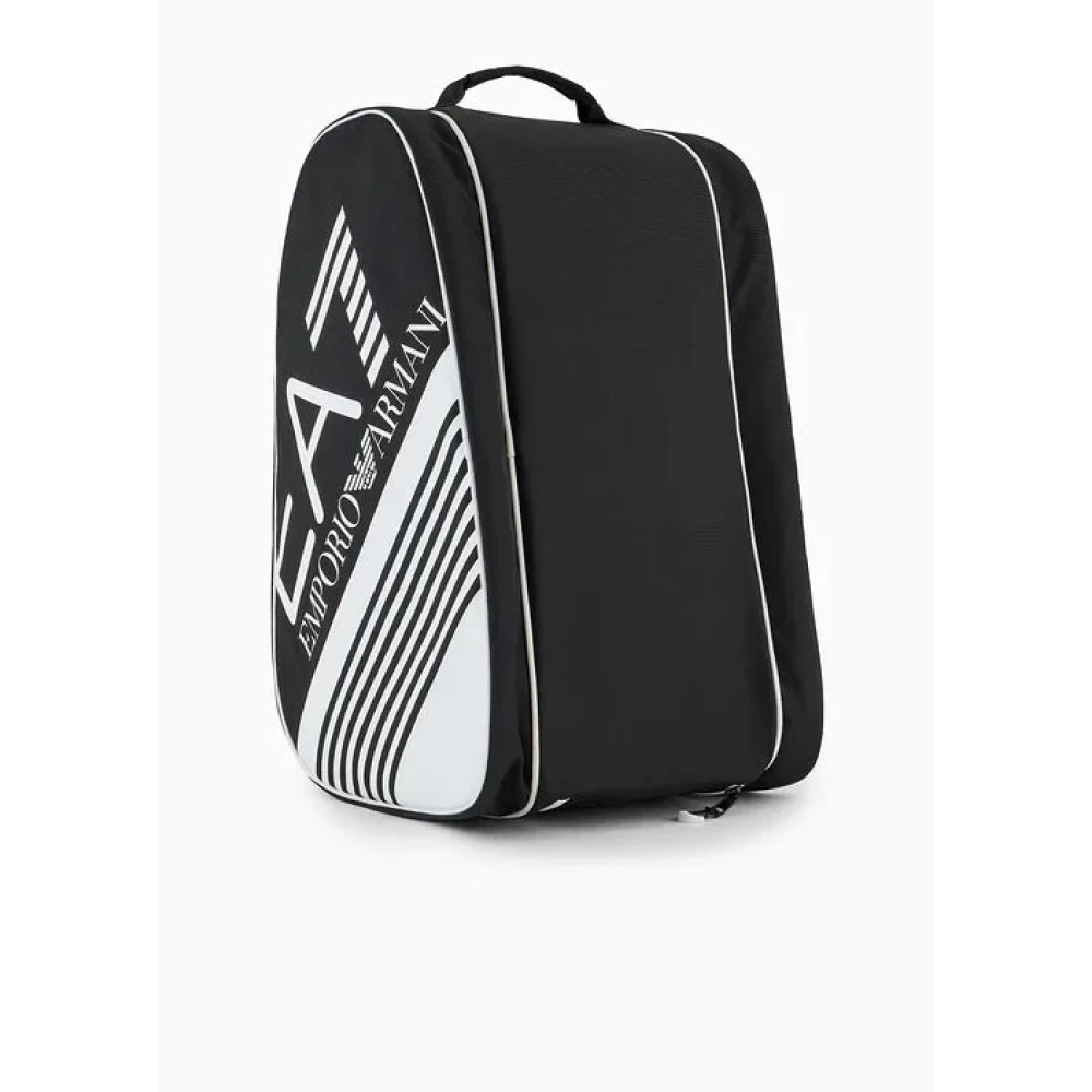 Emporio Armani EA7 Zwarte schoudertas voor atleten Black Heren