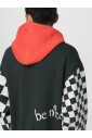sweat-a-capuche-damier-noir