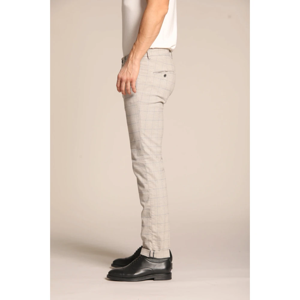 Mason's Slim Fit Katoenen Stretch Chino Broek Beige Heren