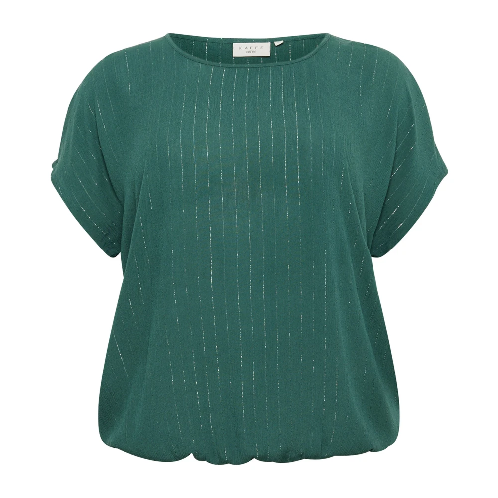 Kaffe Curve Garden Topiary Blouse Pofmouwen Green Dames