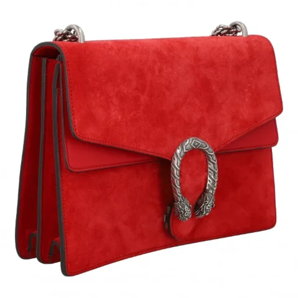 Gucci Vintage Pre-owned Leather gucci-bags Red Dames