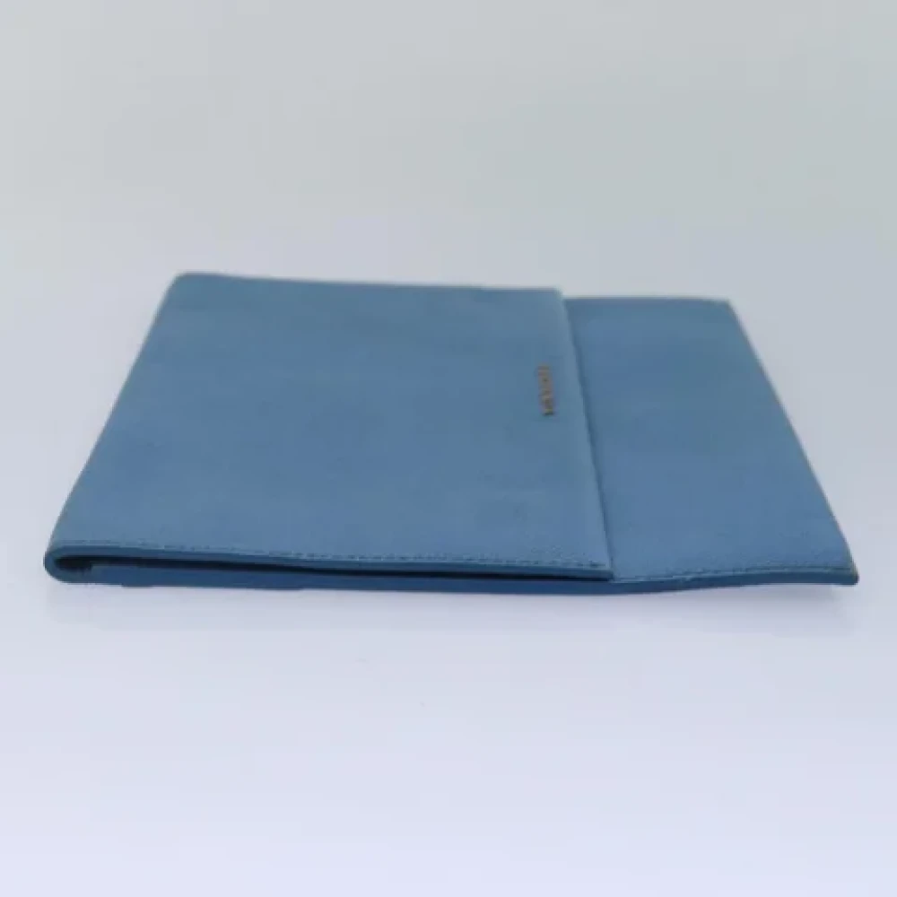 Burberry Vintage Pre-owned Leather clutches Blue Dames