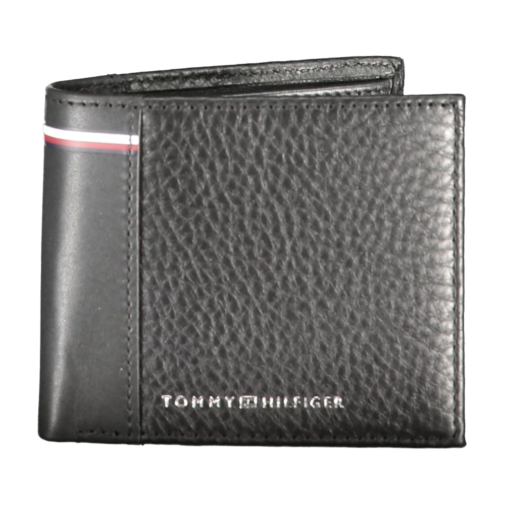 Tommy Hilfiger Heren Portemonnee Zwart Contrast Details Logo Black Dames