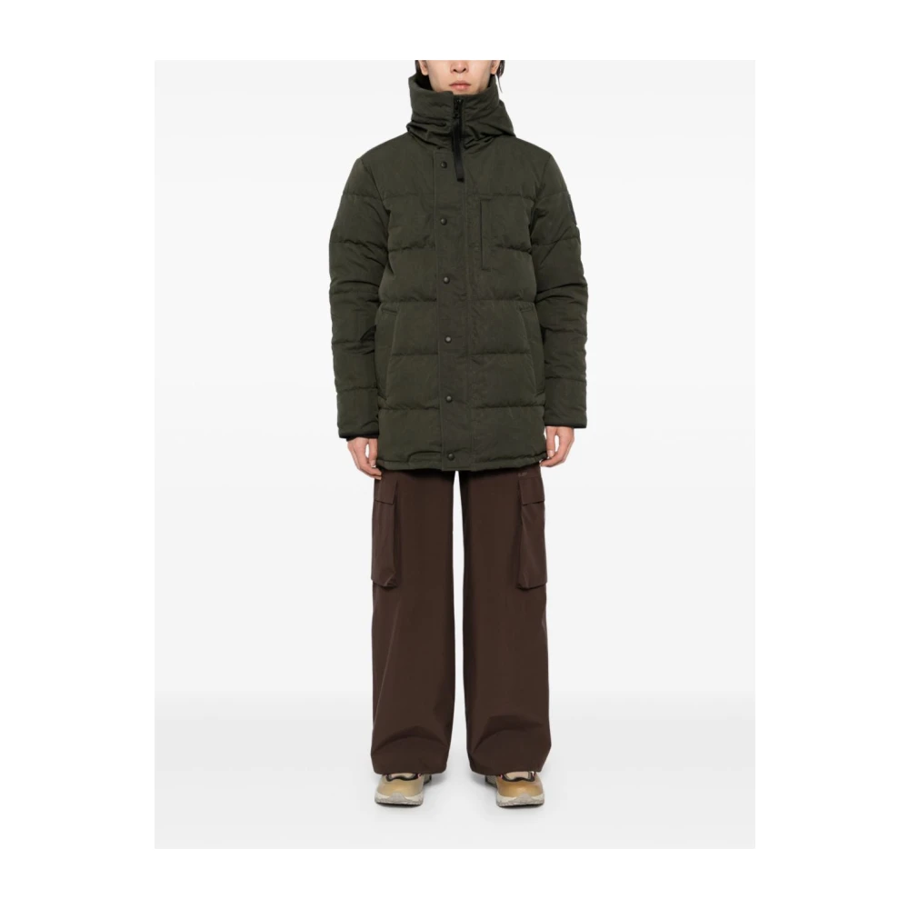 Canada Goose Groene Parka Jas met Capuchon Green Heren
