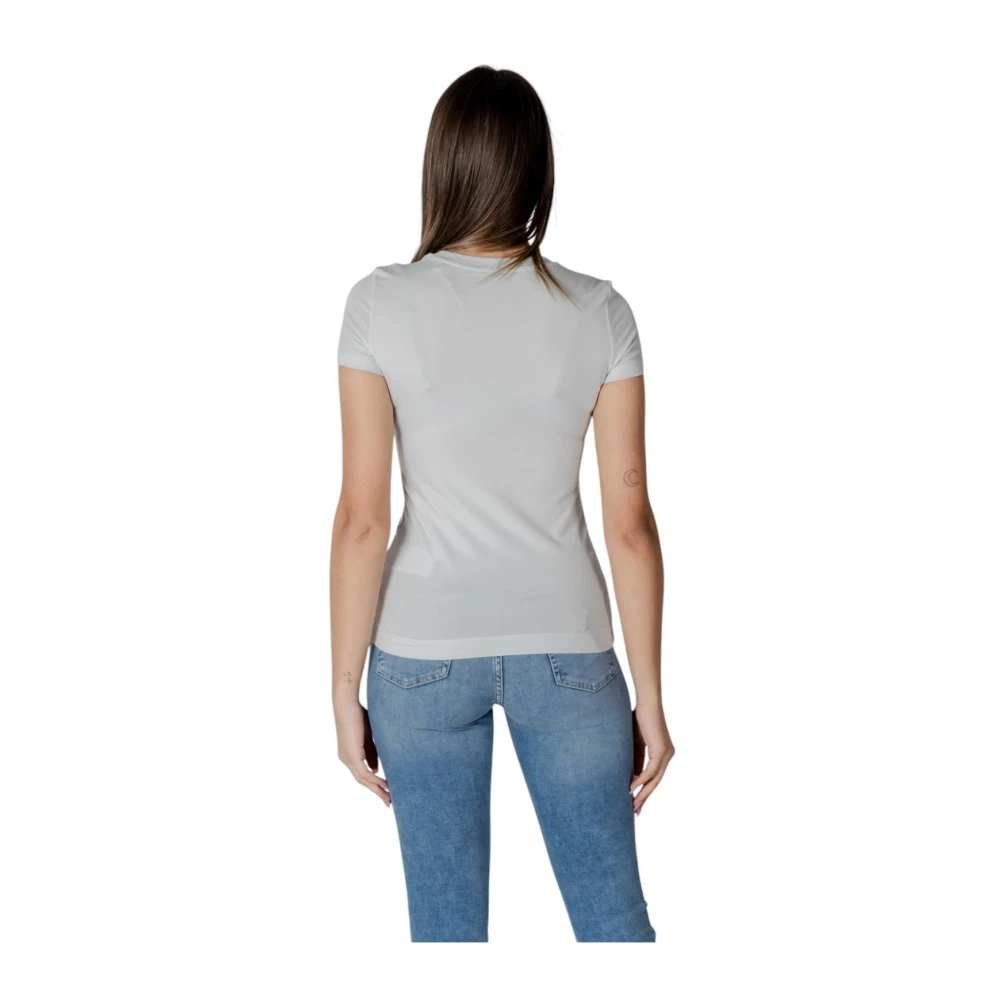 Guess Lichtblauw Katoenmix T-shirt Blue Dames