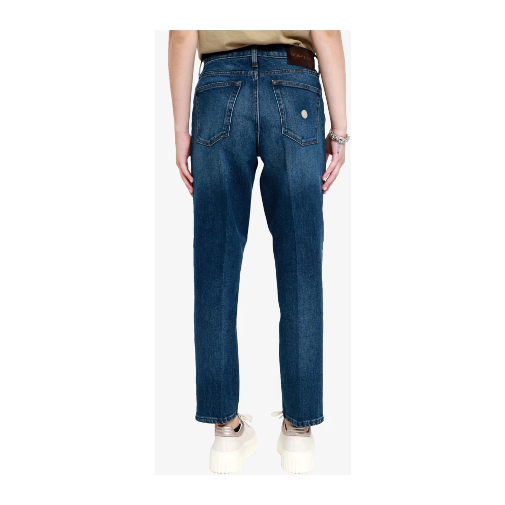 Don The Fuller Delavé Denim Jeans Rechte Pijp Enkel Blue Dames