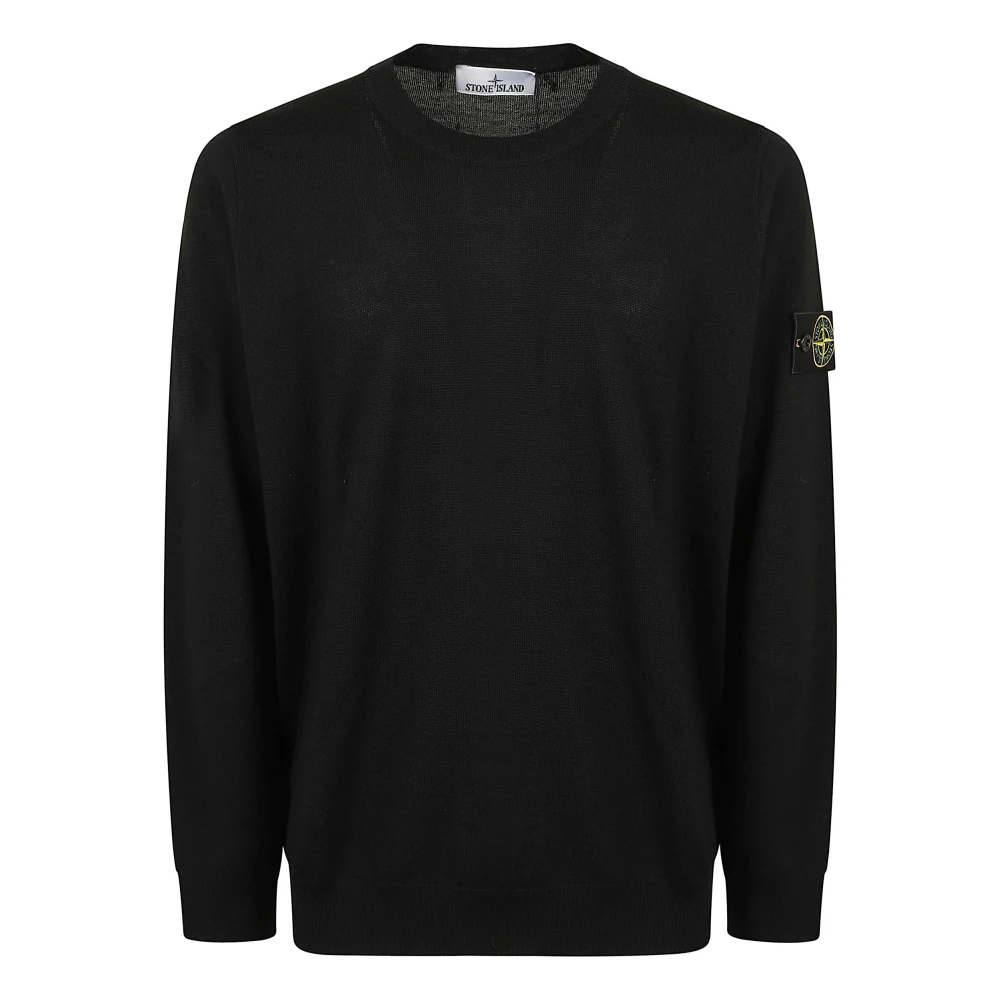 Stone Island Uomo Nero - Maglione Girocollo - Knitwear - 2XL - Immagine 3