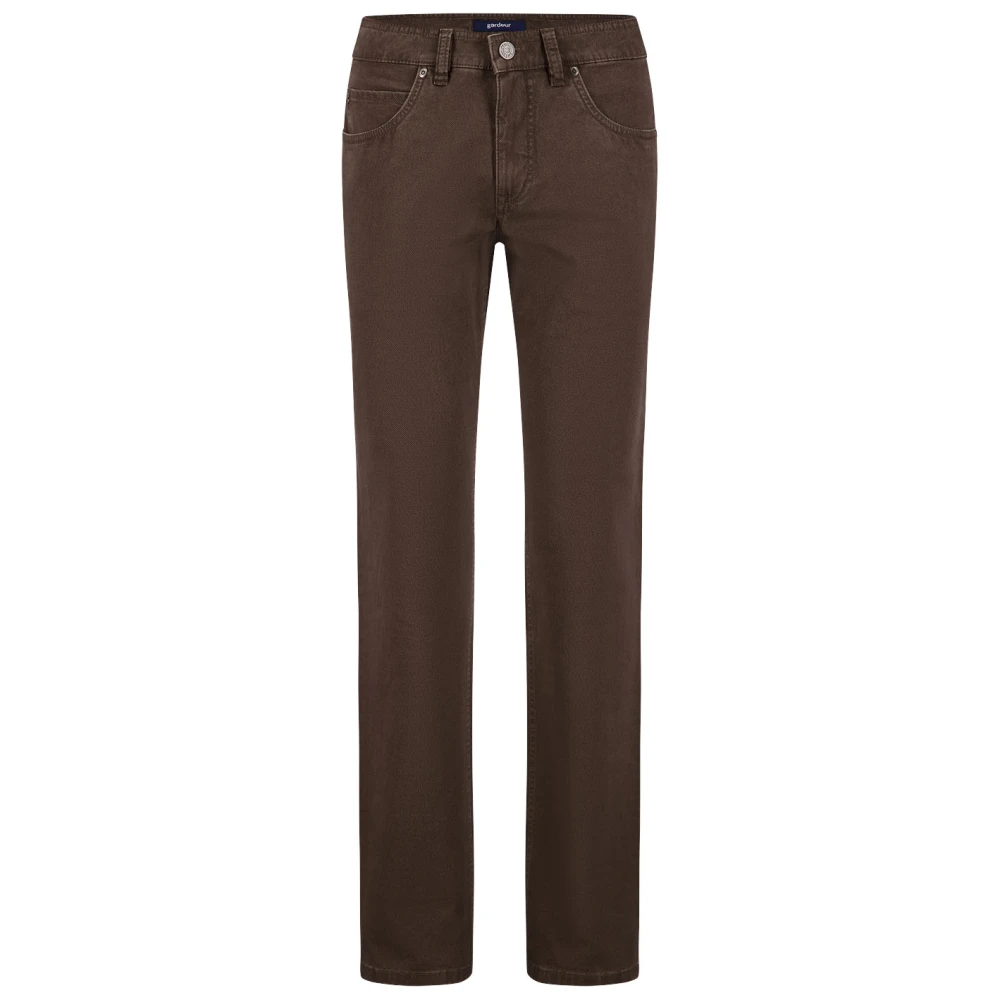 Gardeur Bruine Denim Jeans Brown Heren