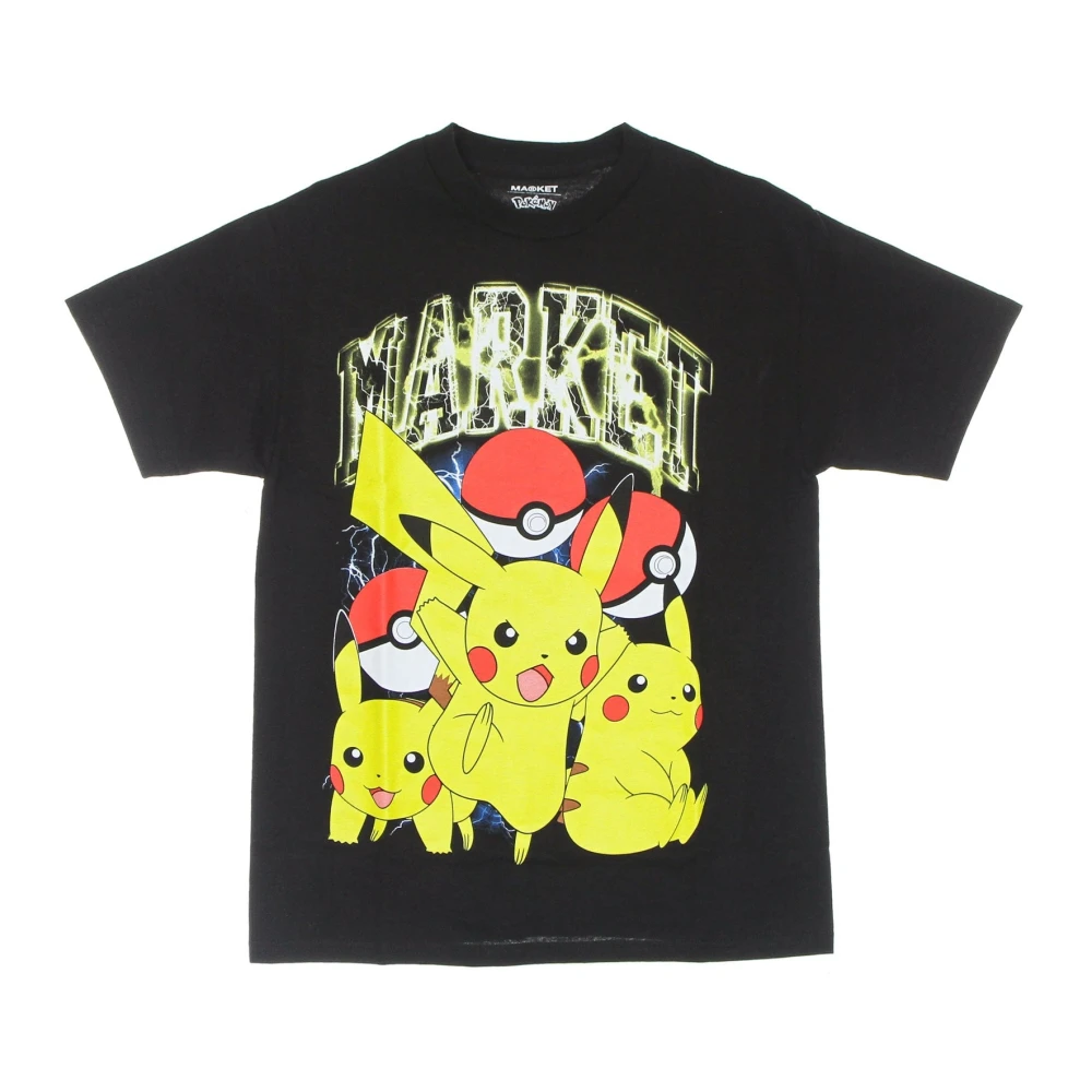 Market Pikachu Elektrische Shock T-shirt Black Heren