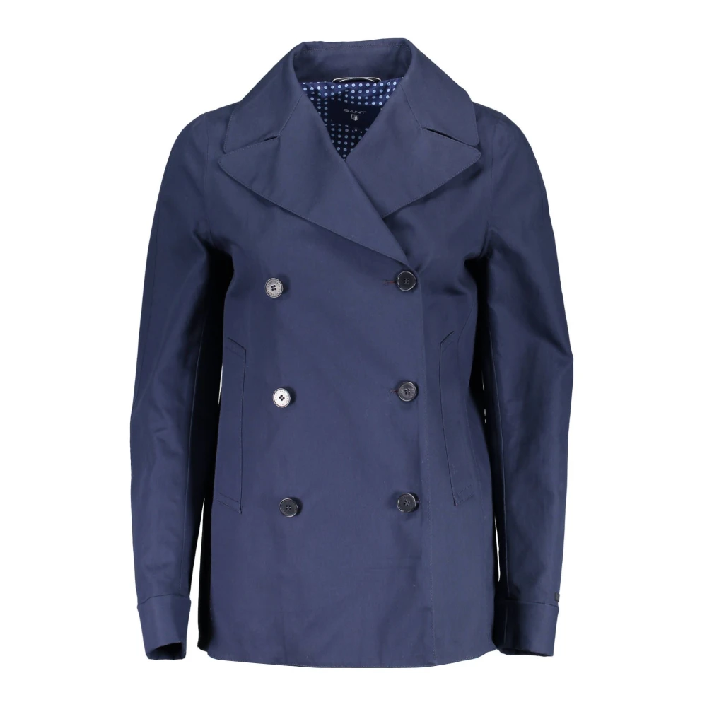 Gant Men's Blue Cotton Sports Jacket With Logo
