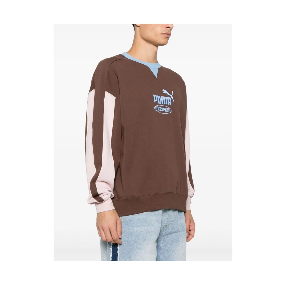 Puma Kidsuper Studios Color-Block Sweater Brown Heren