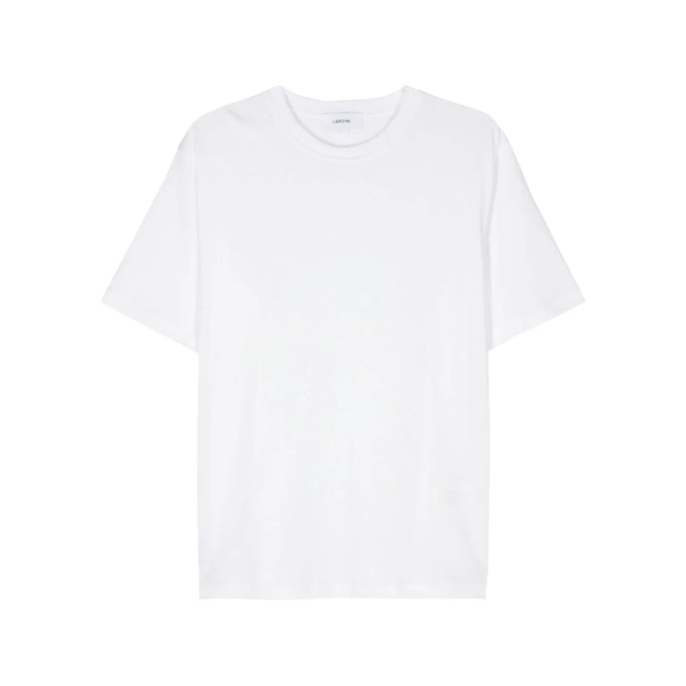 Lardini Witte Crew Neck T-shirt White Heren