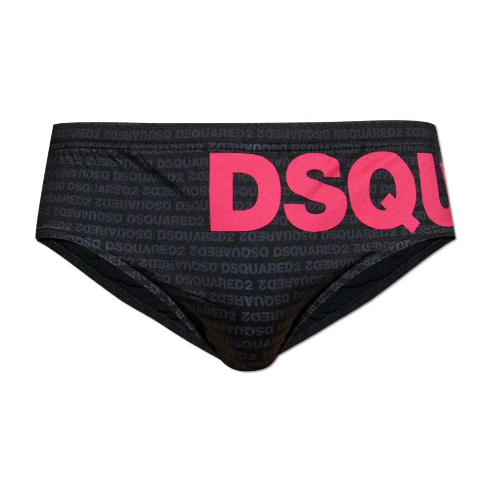 Dsquared2 Men's Black Swim Briefs - Beachwear - M - Swimwear