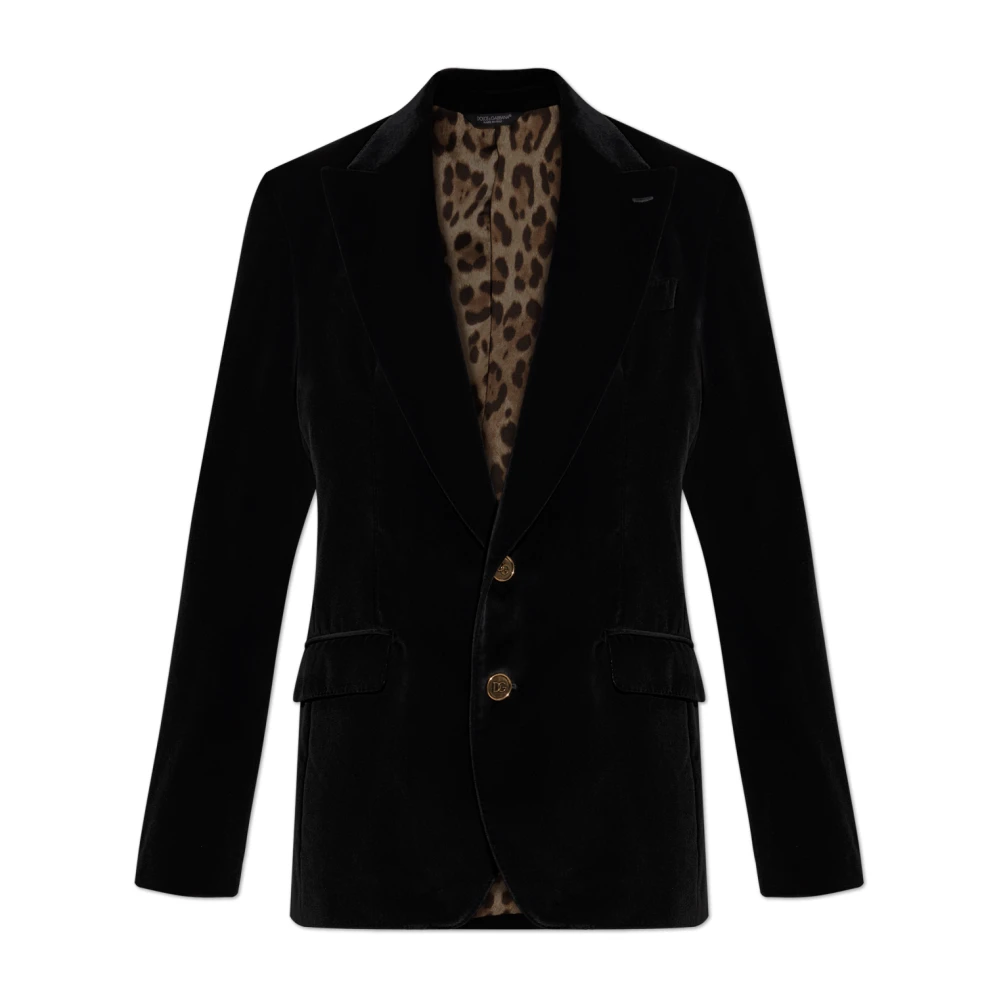 Dolce & Gabbana Men's Black Velvet Blazer - Blazers - Xl - Jackets