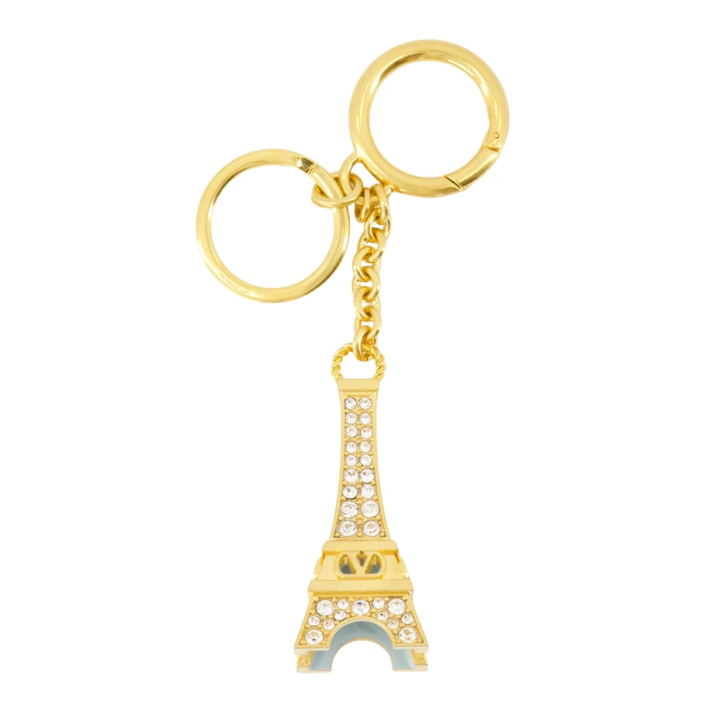 Valentino Garavani Women's Yellow Eiffel Tower Crystal Keychain