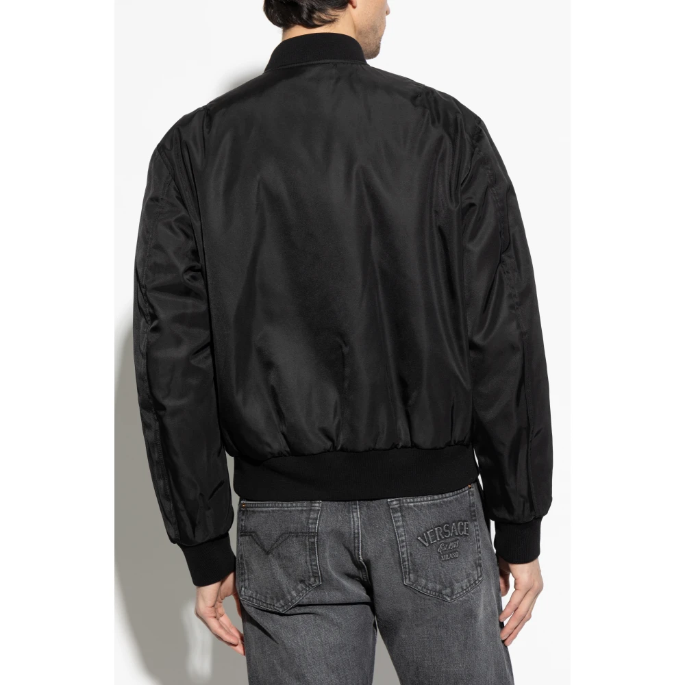 Versace Omkeerbare 'bomber' jas Black Heren