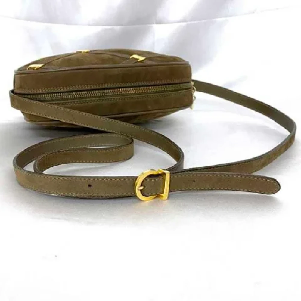 Salvatore Ferragamo Pre-owned Suede shoulder-bags Brown Dames