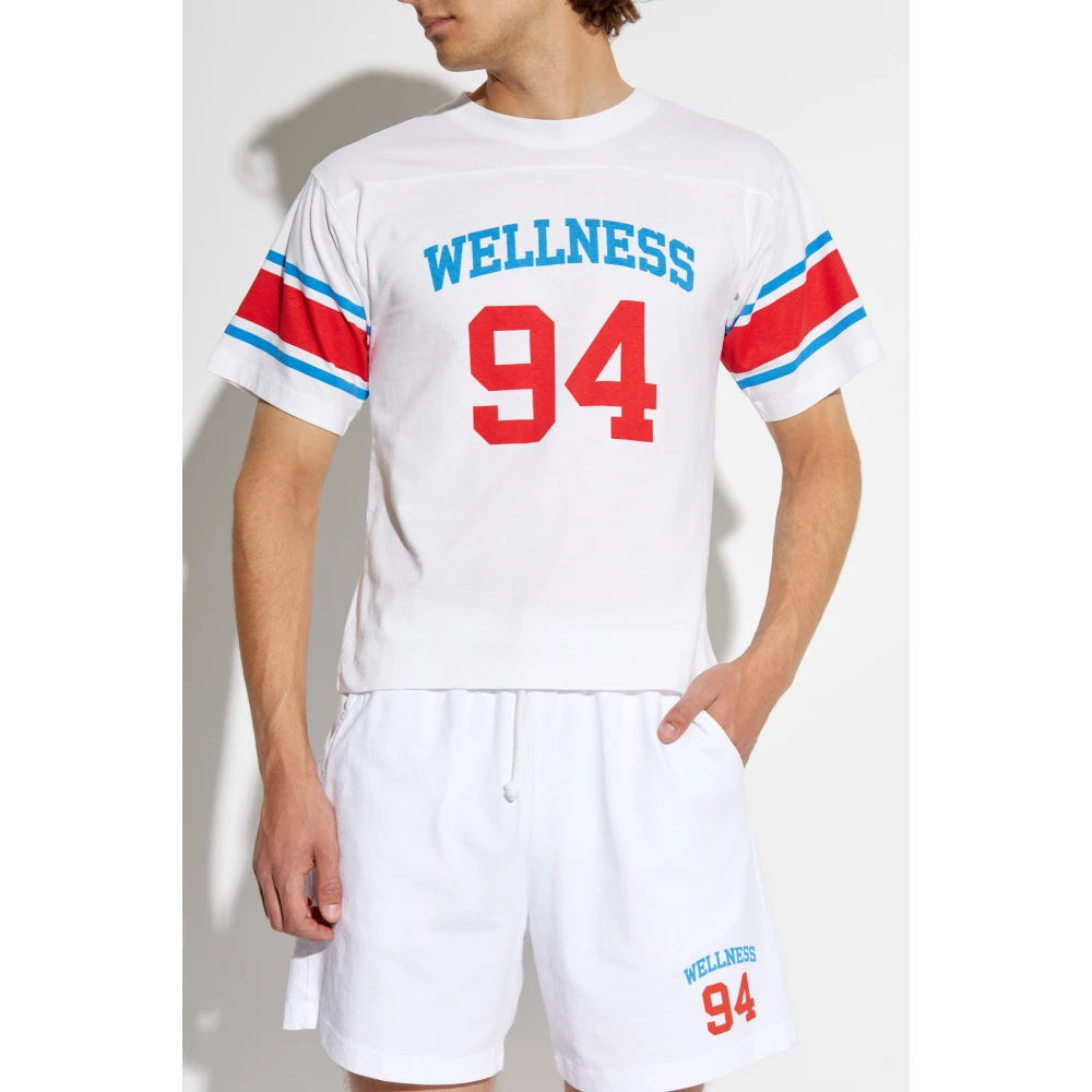 Sporty & Rich Katoenen T-shirt White Unisex