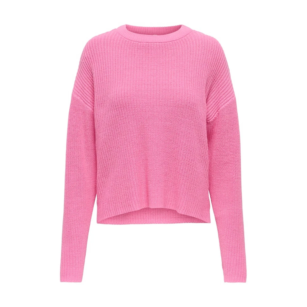 Only Luna Pullover Gebreide Trui Pink Dames