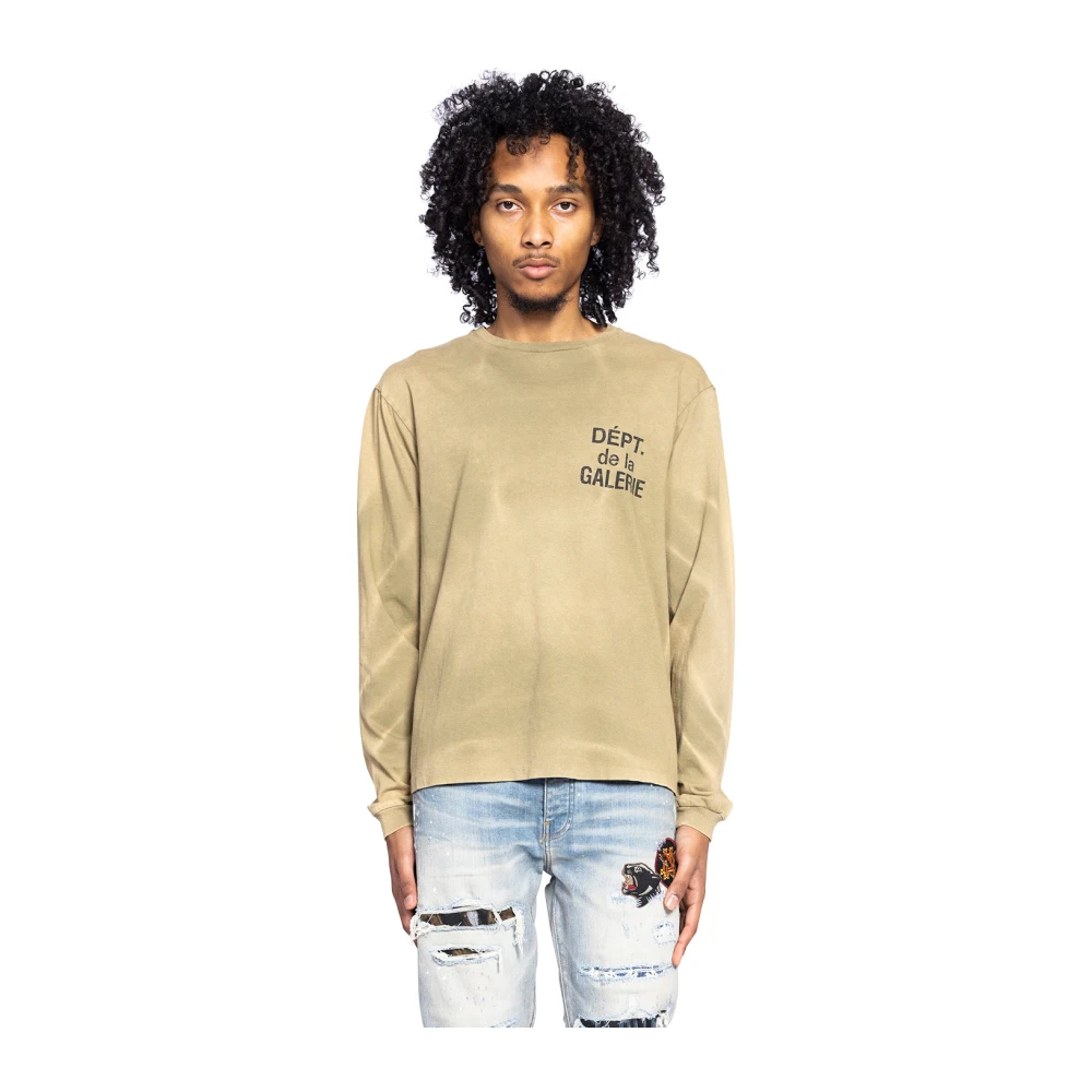 Gallery Dept. Olijfkleurig langemouwshirt Green Heren