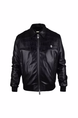 gladka-skorzana-kurtka-bomber