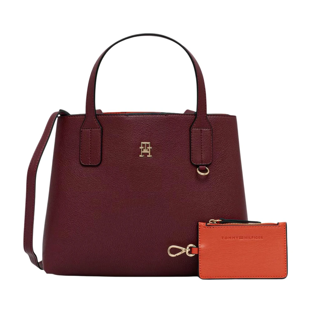 Tommy Hilfiger Women's Brown Th Icon Mini Satchel - Handbags - One Size - Bags